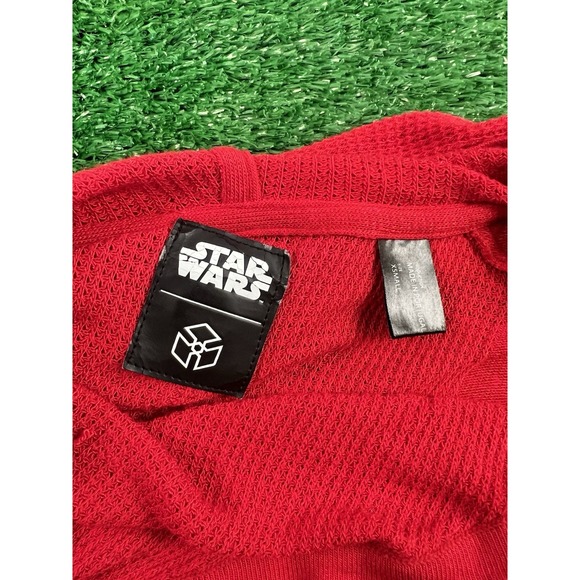 Star Wars XS Musterbrand Sith Apprentice Cardiagn Sweater Women Red Hooded - Picture 5 of 10